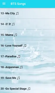 BTS Songs Offline(60) android App screenshot 2